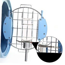 DOITOOL Botella De Agua De Conejo para Jaula Hudrofrasco Garrafas Cuenco De Agua para Conejito Botella De Agua De Jaula Comedero Automatico para Animales Pequeños Perro Gato Goteando Agua