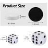 1.06 Inch 30 Pieces Backgammon Checkers Replacement Set Checker Board
