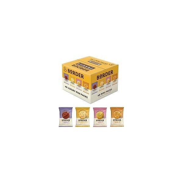 Border Mini Pack Biscuits - 48s | Assorted Flavors | Perfect for On-the-Go Snacking | Individually Wrapped Packs of Delight | Travel-Friendly Snack Packs | Premium Quality Ingrediants