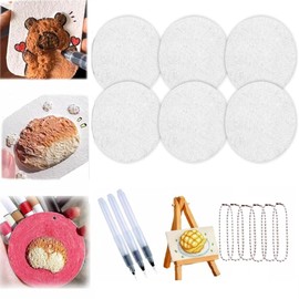 ZHRUOYAO Magic Puffy Paint, 3D Drawing Magic Canvas Sponge, Puffy Popcorn Drawing Texture Painting Kit, DIY Bubble Drawing Pens Art Supplies