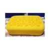 Grout Sponge 3D Bubbles Circles Design Yellow 7.5x5.5x2 in ASMR