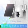 SeeVision White Solar-Powered Waterproof Wireless Security Camera with PIR Motion