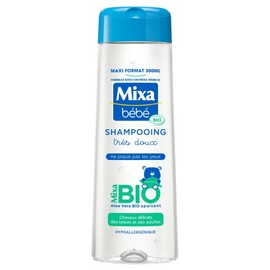 Mixa Bébé Very Gentle Hypoallergenic Shampoo With Organic Aloe Vera 300 ml