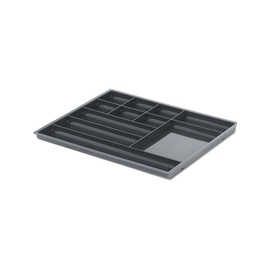 Gedotec Utensils Material Tray Drawer Fan Tray with 11 Compartments for Office Furniture | 331 x 277 x 18.5 mm | Drawer Insert for Organising Small Parts | 1 Piece - Organiser System Office Table
