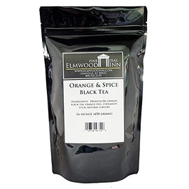 Elmwood Inn Fine Teas, Orange & Spice Black Tea, 16-Ounce Pouches