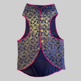 Waggy Fits Dog Sherwanis - Perfect for Weddings and Celebrations, Dog Clothes, pet cosutme, Indian pet Clothing| Midnight Royalty (4XL)