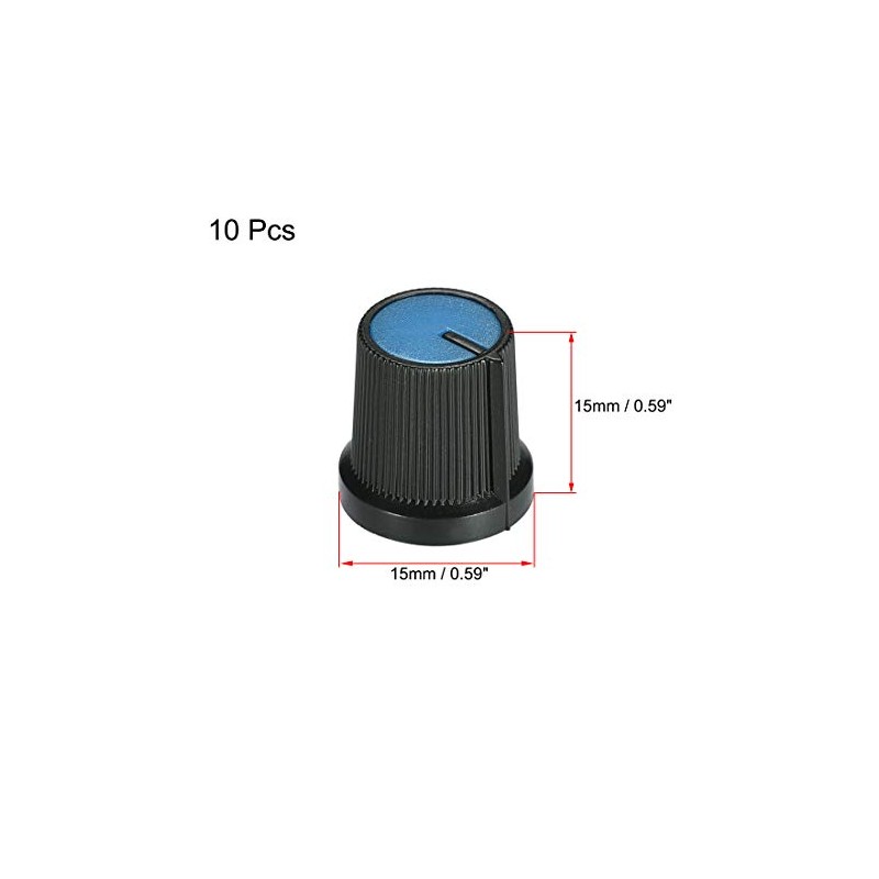 sourcing map Speaker Effect Pedal Amplifier Potentiometer Knob 6 mm