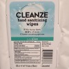 2 PK Cleanze Hand Sanitizing Wipes With Aloe ￼30 Ct