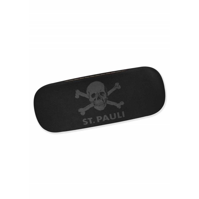 St. Pauli FC Skull Glasses Case, black
