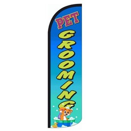 PET GROOMING X-Large"WINDLESS" Swooper Flag