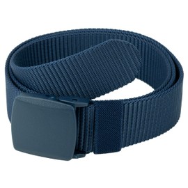Tactical Nylon Belts for Men, Work Belt Adjustable Slide Plastic Buckle Web Canvas Belt for Outdoor, Airport friendly 2033-Navy