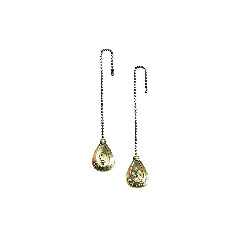 Harbor Breeze 2-pack Antique Brass Pull Chain