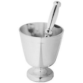 Uniware Heavy Gauge Aluminum Mortar and Pestle Set with Non-Slip Bottom