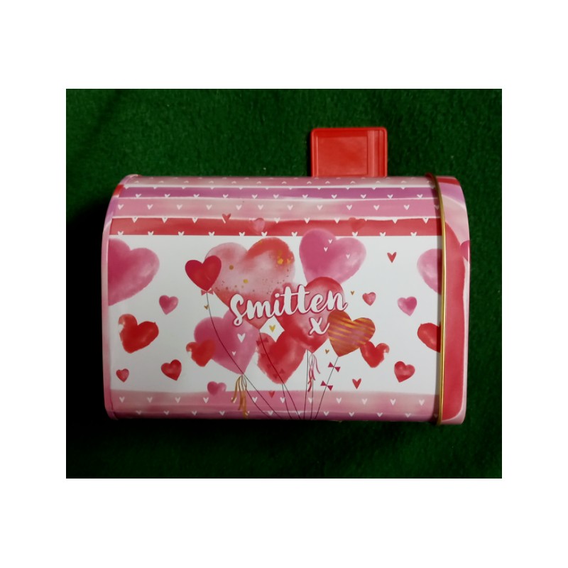 Greenbrier Valentine Gift Boxes Mailboxes Hinged Door with Flags Metal