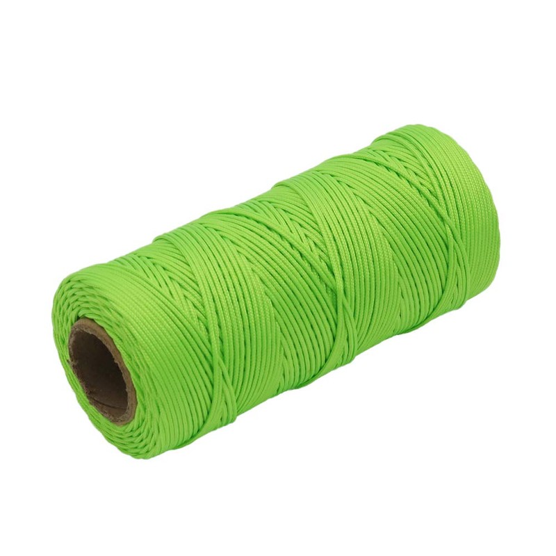 Green 328 Feet Mason Line, Braided Brick Line for Building,