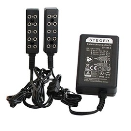 Kahlert Licht 60976 Silent Flickering Light Transformer for Doll’s Houses and Nativity Scenes - Black