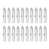 uxcell 150Pcs Slide on End Clasps, 20mm Tube Ball Bead