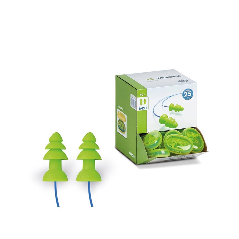 Moldex Gehörschutzstöpsel "Comets" mit Schnur SNR 25dB 50 Paar, 1