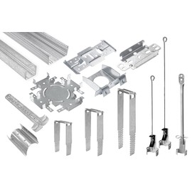 HEXIM UD CD Drywall Profiles & Accessories - Direct Hanger Rigypsum Ceiling Substructure (10 Cross Connectors) for CD Profile 60/27 Ceiling Suspension