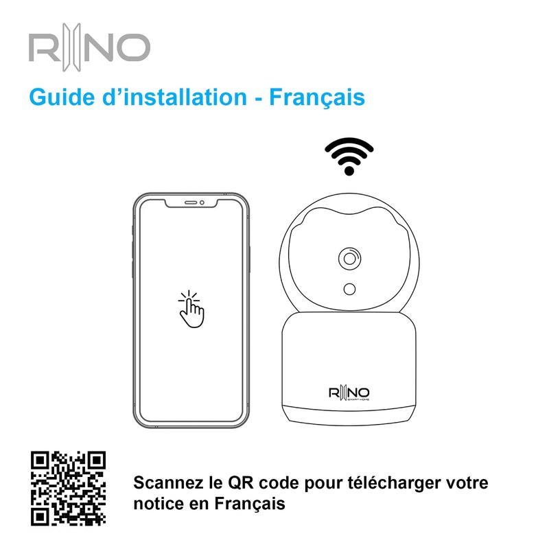 RIINO Indoor WiFi Surveillance Camera, Full HD 2MP, Baby Phone