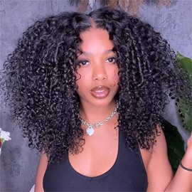 Wiggins Hair Ready And Go Glueless Wigs Human Hair Pre Plucked Curly Lace Front Wig Human Hair Glueless Wigs Human Hair Pre Plucked Pre Cut 13x4 HD Lace Front Wig Glueless Wigs For Women 20 Inch