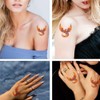 6 Sheets Temporary Fake Tattoos for Men Adults Flying Phoenix