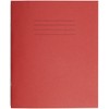 RHINO 48 Page 10mm Squares Exercise Book - Red, Pack