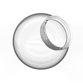 KastLite 6" Clear Acrylic Lamp Post Globe | Smooth Textured with 3.14" Screw Neck | Manufactured in the USA