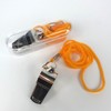 Police Referee Metal Whistle with Lanyard for Self-Defense (1pc) Referee Whistle 3ea
