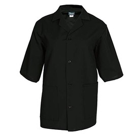FAME Unisex Button Smock - Counter Coat - K71 -Black / 2XL (WFA82340BK2X)