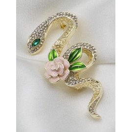 Fashion Snake Pins Brooch for Men, Women, Delicate Honeybee Design, Enhancing Outfits