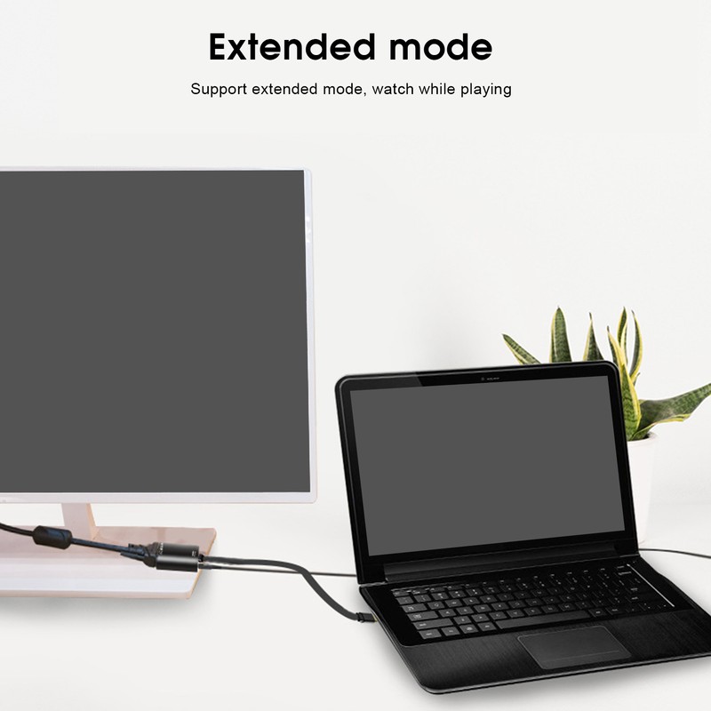Type C to HDMI VGA Converter Audio Cable Aluminium Alloy
