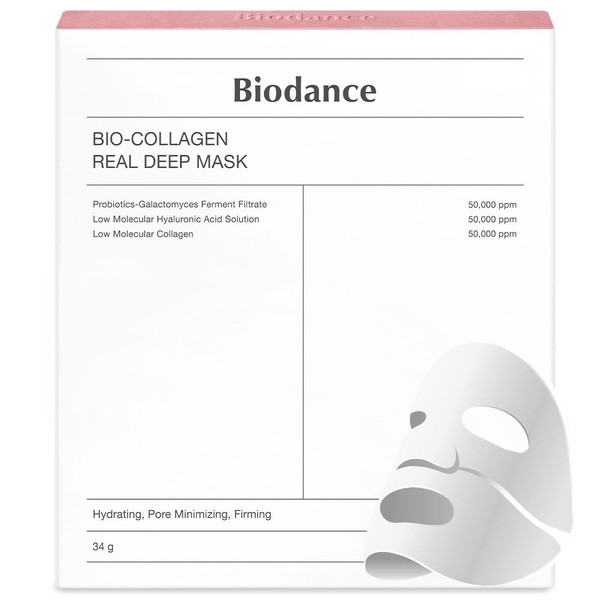 BIODANCE Bio-Collagen Real Deep Mask, Hydrating Overnight Mask, Pore Minimizing,