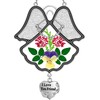 KY&BOSAM Angel Suncatcher I Love You Frined Stained Glass Panels