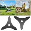 3-Tooth Strimmer Blades with 25.4MM Bore, Grass Trimmer Blades Weed