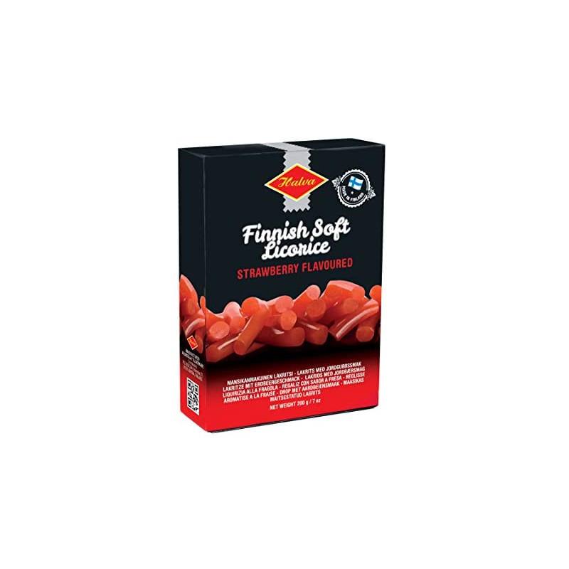 Halva Red Finnish Sweet Strawberry Licorice 200g licorice pieces