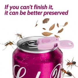 Talulumix Reusable Can Covers–Colorful Can Opener for Soda,Beer,Juice–Easy Tab Opener and Drink Protector for Seniors/Kids,Coke Shields From Bugs,Bees,Dust at the Party, BBQ,Beach