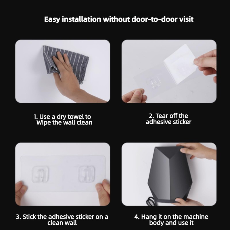 GMDQ 1600W Powerful Hand Dryer, Wall-Mounted Quiet Bathroom Dryer with