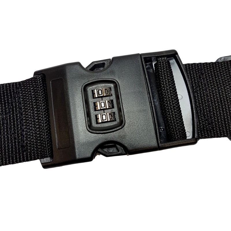 200 cm Suitcase Strap with Integrated Combination Lock, Cross Luggage