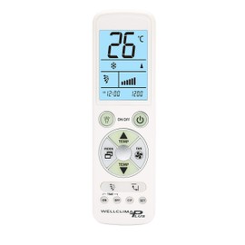 Wellclima Plus Universal Backlit Air Conditioner Remote Control Compatible with Major Brands such as AERMEC Ariston BEKO Daikin Ferroli FUJITSU LG Mitsubishi Electric Panasonic etc.