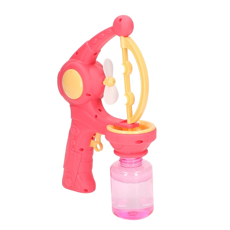 Bubble Gun Automatic Convenient Handle Battery Powered Interesting Fan Function