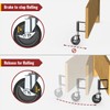 HOLKIE Heavy Duty Gate Caster, Spring Loaded Gate Wheel, Swivel