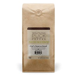 Wolfgang Puck Coffee, Chef's Reserve Decaf, Whole Bean Coffee, 1-Pound