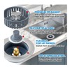 2 Pack 304Sink Drain Strainer - Sink Stopper, 3-in-1 Kitchen