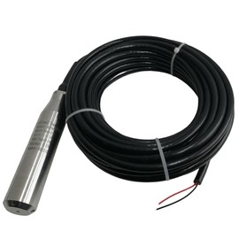 HQHAOTWU Water Level Sensor Submersible Level Transducer Water Level Transducer Liquid Level Sensor Detector with 33ft/10m Cable Stainless Steel Liquid Level Transmitter 24-32V for Water Level Test