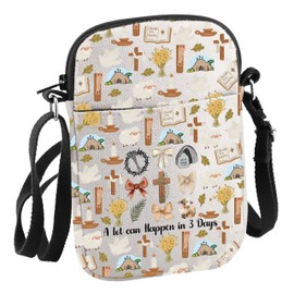 Easter Christian Gift A lot can Happen in 3 Days Crossbody Bag Faith Cross Gift (In 3 Days CB)