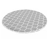 1pcs Waterproof Round Tablecloth, Elastic Edged Fitted Flannel Backed Table