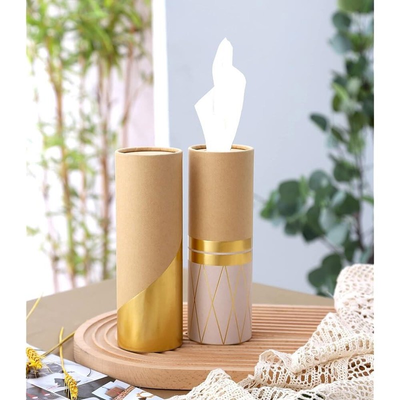 3겹 페이셜 티슈 벌크가 있는 자동차 차량 홀더 4PK 금박