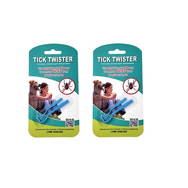 Tick Twister 00100-B, Blue, Double Tick Remover Small and Large,