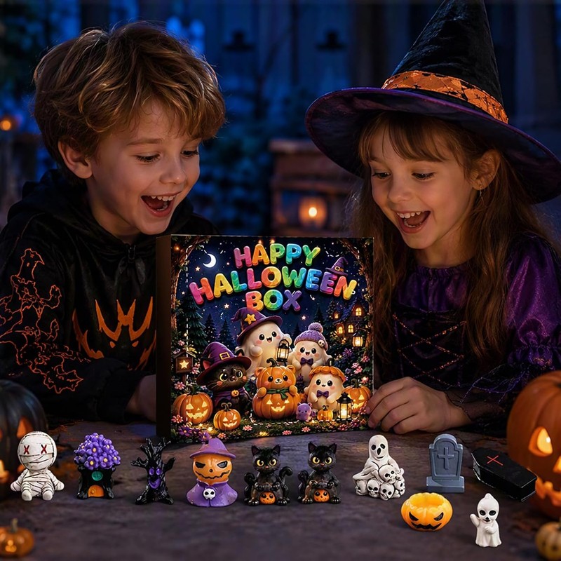 Halloween Favor Advent Calendar 24 Days Resin Miniatures
